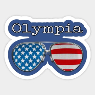 USA PILOT GLASSES OLYMPIA Sticker